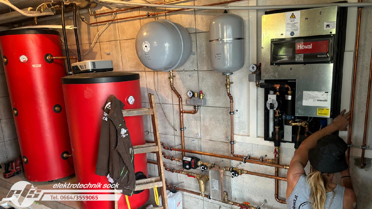 Installation Luftwärmepumpe